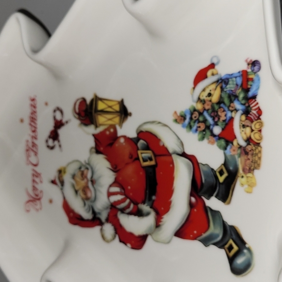 Retro Santa and Bears Christmas Tree Plate - Picture 5 of 12
